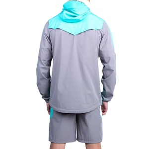 Breathable Windbreaker Jacket Men's Lightweight Outdoor Stand Hooded Quilted Front New Fashion Hot Selling Premium Quality - Product Image 3