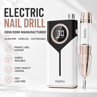 Machine à ongles rechargeable 30000 tr/min, lime à ongles électrique numérique 4000 mAh, 30 niveaux de vitesse, clip ceinture, lime électrique pour technicien ongulaire