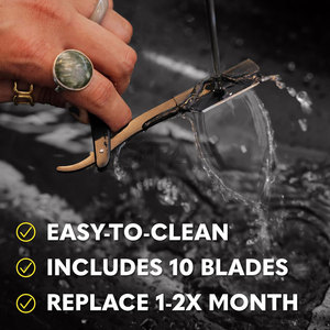 Straight <b>Razor</b> for <b>Men</b> Professional Barber Straight Edge <b>Razor</b> Kit Leather Case Cutthroat Shaving <b>Razor</b> Grooming Classic Wet - Product Image 6