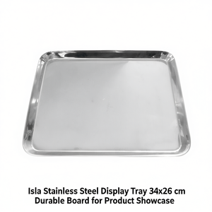 Vassoio Espositivo in Acciaio Inox Ilsa 34x26 cm, Pannello Resistente per Presentazione Prodotti - Product Image 2