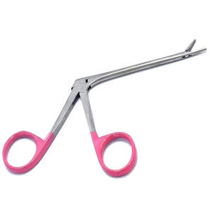 Fórceps de cocodrilo Micro Ear Premium, manijas de anillo rosa de 8,5 cm, fórceps de cocodrilo ENT faríngeo Nasal ENT - Product Image 2