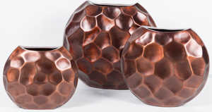 Vase de table moderne en métal antique fait à la main en cuivre martelé Vases en métal pour la décoration intérieure et la décoration décorative BY WB INC INDIA - Product Image 3