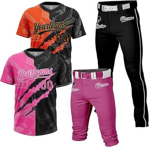 Uniforme de Béisbol Profesional Personalizado a Color, Jersey Sublimado con Botones Completos, con Marca del Equipo y Rendimiento a la Medida - Product Image 1