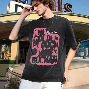 Camisetas de lavado ácido de verano para hombre Último diseño Jersey de secado rápido Manga corta personalizada Impresión de lavado ácido en venta - Product Image 3