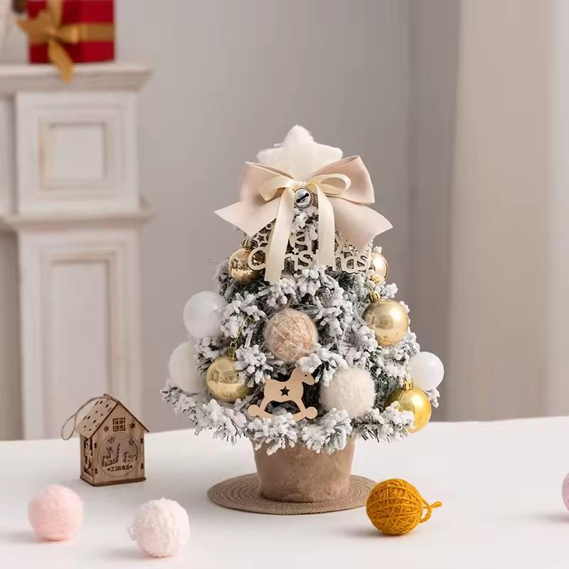 35cm snow tree beige