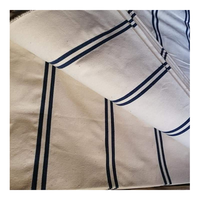 Haute qualité couleur personnalisée tissé fil uni teint coton rayure toile tissu tentes parapluie auvent sacs chaussures étanche