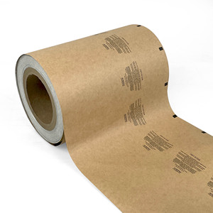 Rotolo di pellicola Kraft PE personalizzato per macchina confezionatrice <span class=keywords><strong>materiale</strong></span> <span class=keywords><strong>resistente</strong></span> alle alte Temperature per cibo Snack opzioni di stampa personalizzate - Product Image 1