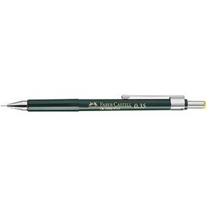 Lápiz Mecánico # # # #   Faber-Castell TK-FINE 9713 0.35mm HB # # # #   3 Lápices de Grafito Verde Oscuro - Product Image 1