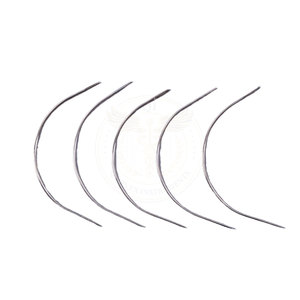 เครื่องมือเย็บผมแบบโค้งรูปตัว C ทำจากสแตนเลสอย่างดี สำหรับต่อผมแบบเส้นและใช้ในร้านเสริมสวย - Product Image 1