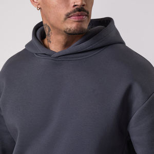 OEM/ODM 100% sudaderas con capucha y sudaderas de algodón para hombre logotipo bordado personalizado ropa casual de verano 450GSM sudaderas con capucha para hombre - Product Image 2