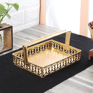 Cesta de regalo de metal refinado y de alta calidad para regalos corporativos u ocasiones exclusivas y regalos de boda a precio mayorista - Product Image 2