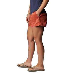 Pantalones cortos deportivos de mujer de cintura alta con logotipo impreso personalizado de talla grande con tela suave que absorbe la humedad - Product Image 3