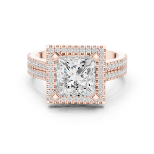 Anillo de diamante de laboratorio de 14K para propuesta - Product Image 2