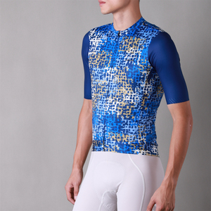 Ensemble de maillot de cyclisme à manches courtes respirant de haute qualité personnalisable, 100% polyester, vêtements de route pour vélo - Product Image 6