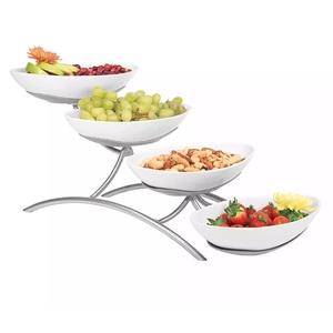 Evento y fiesta de cumpleaños Decoración de mesa Soporte de pastel de aluminio de calidad sostenible Soporte de pastel de fruta Servidor de pastel Soporte de pastel - Product Image 4