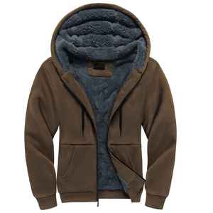 Nueva Llegada 2026 Sudadera con Capucha de Felpa Gruesa Personalizada con Cremallera, Resistente al Viento e Impermeable para Invierno - Product Image 1