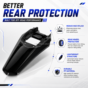 Защитный пластиковый задний брызговик JFG Factory Direct черного цвета для Surron Ultrabee Pit <span class=keywords><strong>Bike</strong></span>, улучшенные аксессуары - Product Image 2