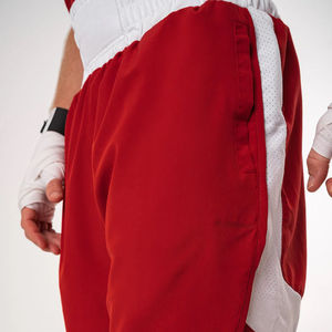 Tenue de boxe personnalisée Lamatex Sports pour hommes, ensemble short de combat rouge et blanc, tenue d'entraînement, vêtements de combat, confortable et respirant - Product Image 5