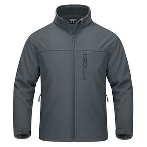 Chaqueta softshell impermeable de forro polar para hombre con logotipo personalizado para trabajo en invierno - Product Image 3