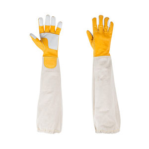 Cómodos guantes de apicultura con mangas largas Buen material de cuero Ropa de seguridad - Product Image 6