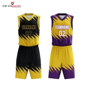 Uniforme de baloncesto personalizable para hombre, transpirable, azul con sublimación de secado rápido, estampado de talla grande para la temporada de verano - Product Image 5