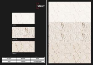 Azulejos cerámicos de pared de primera calidad de 300x600 mm para baño y cocina, acabado brillante, mate, con efecto de azúcar tallado, diseño de pared interior de lujo. - Product Image 3