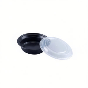 Conteneur alimentaire rond minimaliste en PP de 16 oz, hermétique et compatible lave-vaisselle, moulé par injection pour utilisation au réfrigérateur - Product Image 2