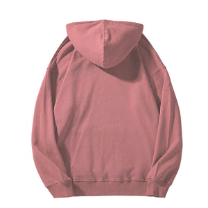 Ropa básica de hombre de lana de poliéster fabricantes de ropa Lisa sudaderas con capucha de algodón mezclado de alta calidad - Product Image 2
