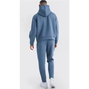 Conjunto Deportivo de Algodón 2026, Chaqueta con Capucha y Cremallera Completa, Pantalones Deportivos, Logotipo Personalizado, Ecológico, Cálido para Invierno, Dos Piezas - Product Image 2