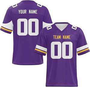 Nouveau design OEM Uniforme de football américain personnalisé Respirant Logo personnalisé Sublimation Football américain Jersey affluence - Product Image 4