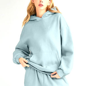 Uso al aire libre, superventas, Sudadera con capucha lisa en blanco para mujer, tarifa al por mayor, ropa de calle para mujer de buena calidad, sudaderas con capucha con logotipo personalizado - Product Image 1