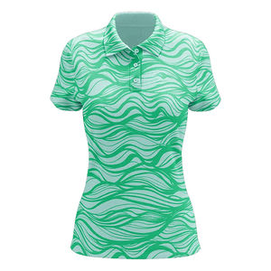 El Golf de sublimación de poliéster transpirable para mujer más vendido para polo al por mayor diseño impreso patrón sólido colección 2025 - Product Image 5