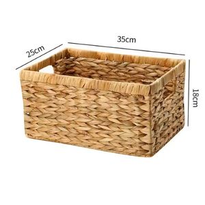 Panier en jacinthe d'eau fait à la main bol de service décoratif personnalisable écologique pour salade ou nouilles du Vietnam - Product Image 6