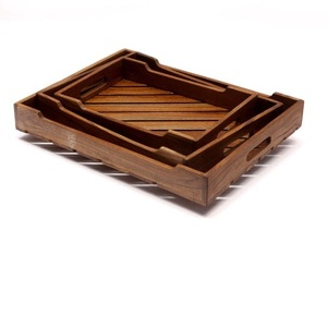 Tableware Catering Decoration Wooden <b>Tray</b> Hot Sale Hand Engraved Decorative Customized Shape <b>Tray</b> - Product Image 5