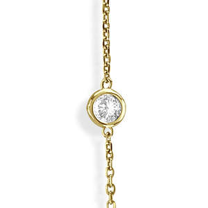 Collier en or jaune 14 carats avec diamants, longueur 36 pouces, style élégant, 2,00 carats - Product Image 3