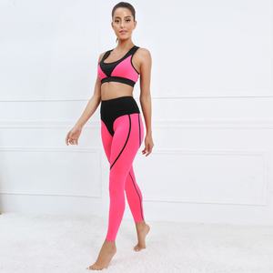 Vêtements de gymnastique sans couture pour femmes, prix d'usine, ensemble de Yoga, Fitness, 2 pièces, Legging et soutien-gorge de Yoga vierges, Sexy - Product Image 4