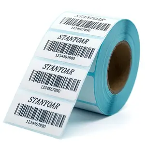 Benutzer definierte leere selbst klebende wasserdichte Barcode-Aufkleber Drucker 40mm x 30mm direkte thermische Etiketten Rolle