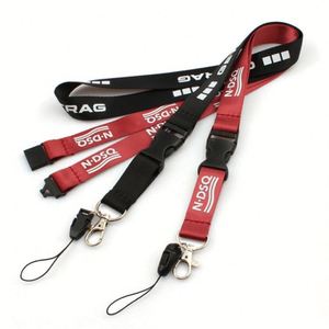 Custom Polyester Lanyard Neck Strap Double <b>Hooks</b> Metal <b>Clips</b> Lanyard for Exhibition Name ID Card - Product Image 2