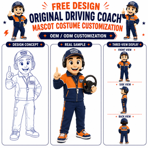 Costume <span class=keywords><strong>de</strong></span> mascotte <span class=keywords><strong>de</strong></span> Noël personnalisé pour adultes, école <span class=keywords><strong>de</strong></span> conduite, OEM/ODM, en matériau EVA, pour événements promotionnels - Product Image 1