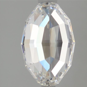 Diamant de laboratoire de forme ovale taille étagée de 1 carat, clarté VVS, couleur D, taille excellente, diamant en vrac pour la fabrication de bijoux - Product Image 2