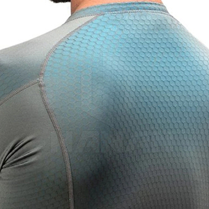 Camisas de compresión de secado rápido de manga larga para hombre, ropa de entrenamiento de gimnasio transpirable de LICRA/poliéster, ropa de entrenamiento - Product Image 6