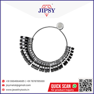 Medidor de Anillos, Juego de Calibres de Dedos de Metal, Banda Ancha 1-15, Herramienta Profesional de Joyería para Medir Tallas de Dedos - Product Image 6