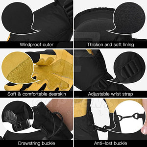 Nueva llegada Venta al por mayor Guantes de esquí Color sólido Guantes de esquí casuales Ropa de seguridad deportiva Guantes de esquí - Product Image 6