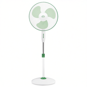 Ventilador de Torre y Pedestal VE1670G de 50W y 40cm con 3 Aspas, Blanco y Verde, Ventilador de Columna para Piso - Product Image 2
