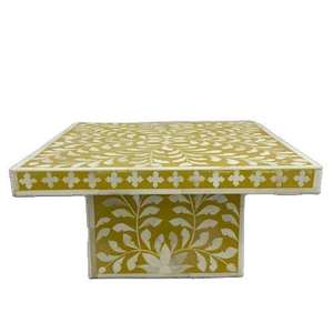 แท่นวางเค้กทรงสี่เหลี่ยมลายดอกไม้แบบฝังกระดูกสำหรับ1/5 - Product Image 2