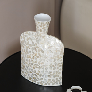 Venta al por mayor vietnamita diseño moderno madre perla jarrones decorativos Decoración de mesa inusual para encimeras o mesas escandinavas - Product Image 5