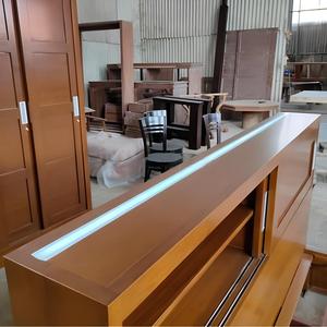 Cadre de lit en bois avec tiroirs de rangement, lit plateforme en bois brun pour chambre à coucher - Product Image 4