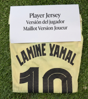 Maillot de match Yamal Barca n° 10 |   Maillot de football du FC Barcelone Heritage |   Vêtements d'athlètes pour la saison 25/26