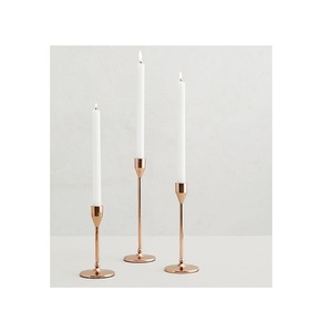 Portavelas de pilar de aluminio con revestimiento negro decorativo para fiesta de Evento de boda para decoración de iluminación de mesa hecha a mano - Product Image 6