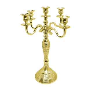 Candelero en relieve de 5 brazos para el hogar, bodas, cumpleaños, San Valentín, Navidad y celebraciones de Pascua - Product Image 2